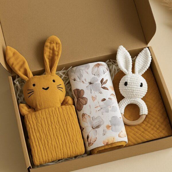 Éden mini baby box -okkersárga