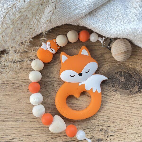 Narancs róka cumilánc rágókával