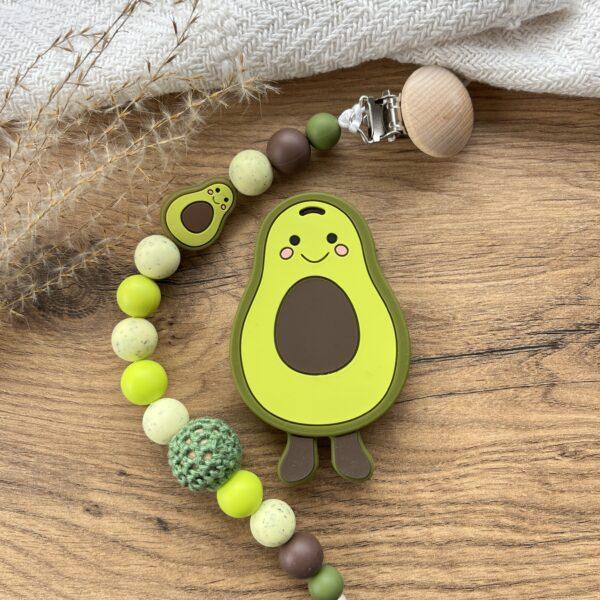 Avokádó cumilánc rágókával