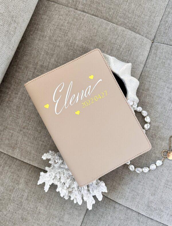 IMG_7209 Bézs műbőr kiskönyv borító