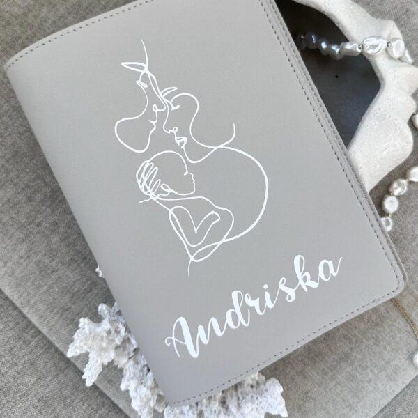 IMG_7213 Szürke műbőr kiskönyv borító