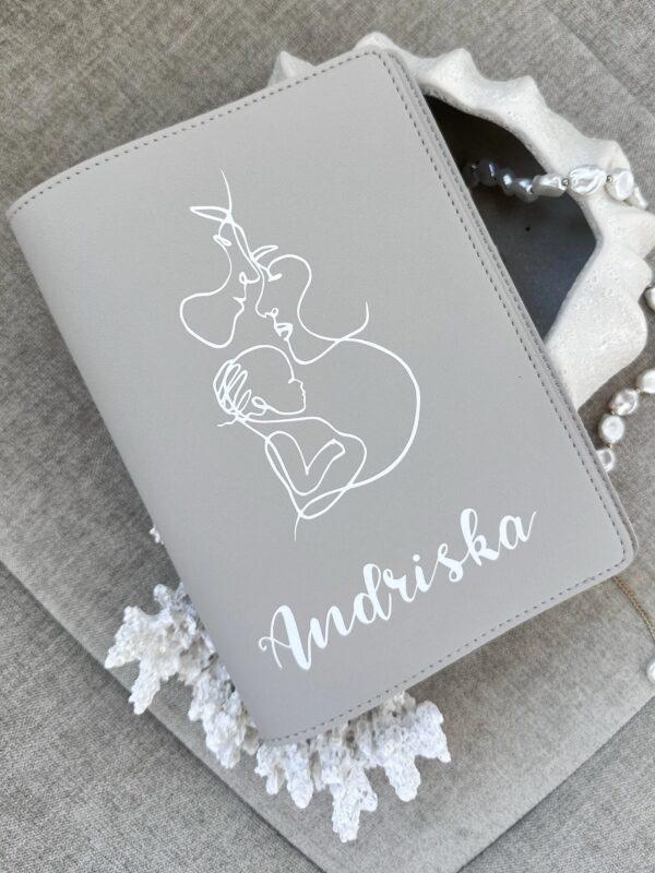 IMG_7213 Szürke műbőr kiskönyv borító