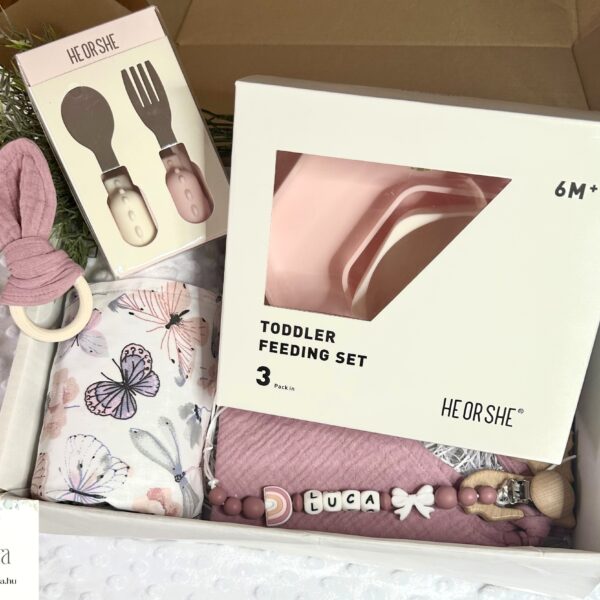 Névtelen terv - 1 Foody Baby Box - Mályva pillangós